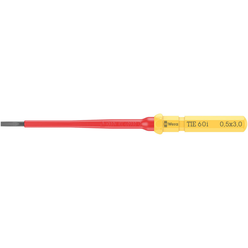 Wera - Schlitz-Schraubendreher Kraftform Kompakt VDE 60 i 05006501001 0,5 x 3 x 157 mm − 5 Stück