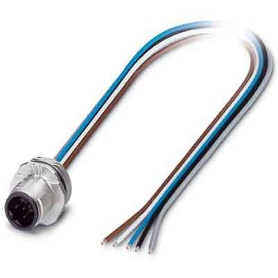 Phoenix Contact - Rundsteckverbinder, feldkonfektionierbar (Industriesteckverbinder) Einbausteckverbinder SACC-E-MSB- #1520013 Sensor-/Aktor-Wandd.