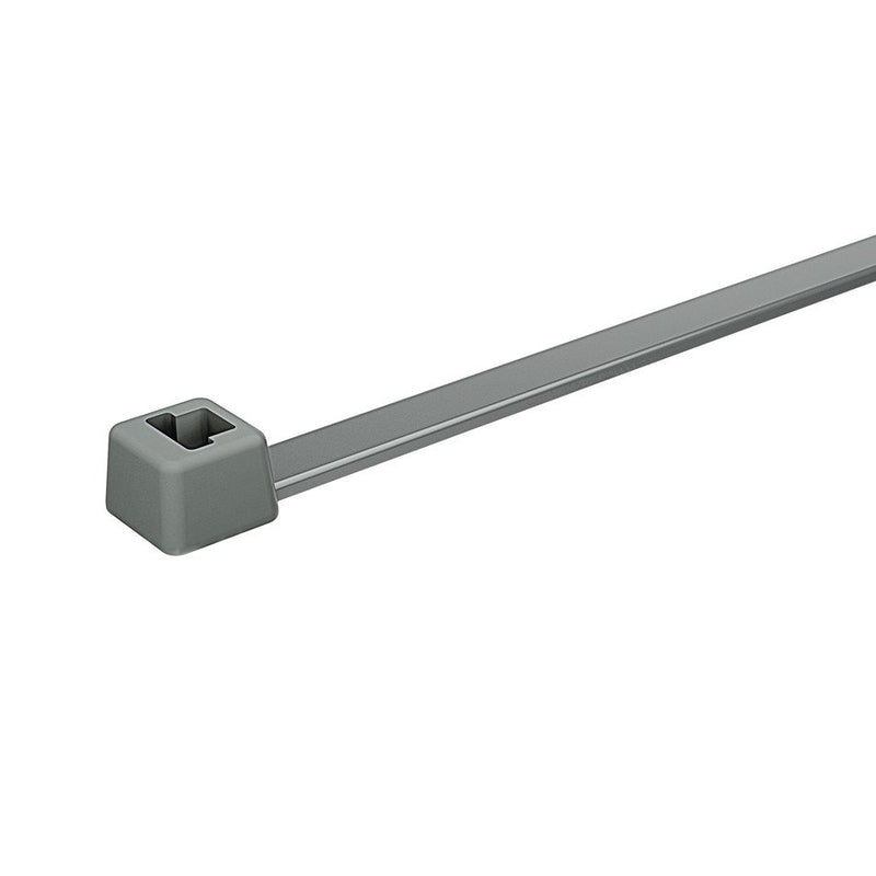 HellermannTyton - Kabelbinder T120R(E)PA46GY(100) 387x7,6 grau − 100 Stück