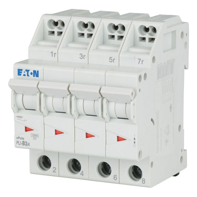 Eaton - Leitungsschutzschalter Leitungsschutzschalter PLI-B3/4 3 A, 4p,Steckkl. B