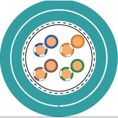 Lapp Kabel&Leitung - Daten- und Kommunikationskabel ETHERLINE H CAT. 5e 2170280/100 2x2x24/1AWG − 100 Meter