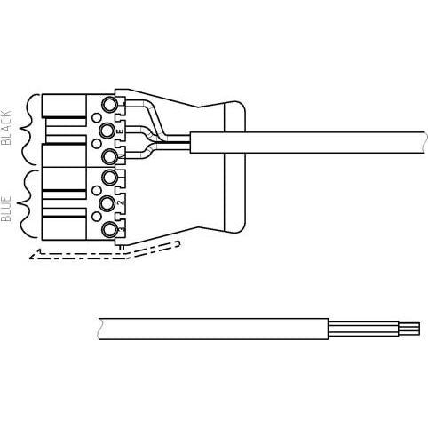Thorn - Elektrisches Zubehör/Ersatzteile für Leuchten CONNECT Verbindungskabel P6B 3C 5M 1.5 WLC