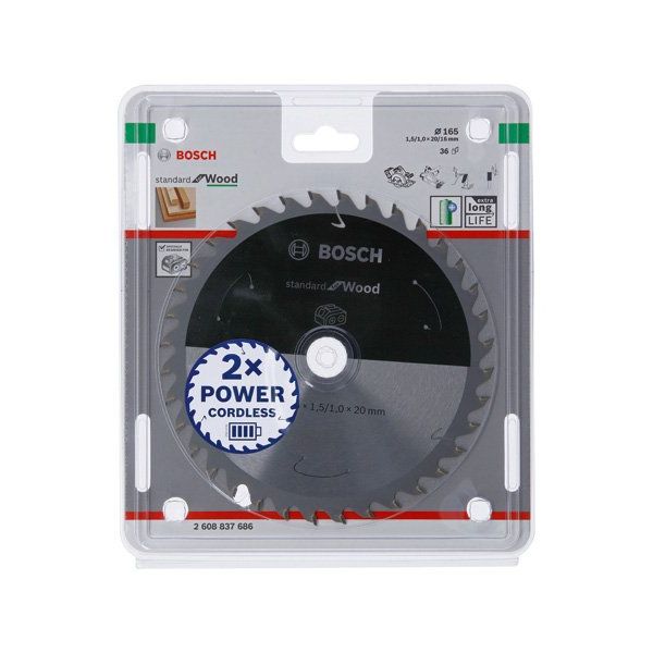Bosch - Kreissägeblatt PRO Wood cordless 2608837686 Kreissägeblatt 165 x