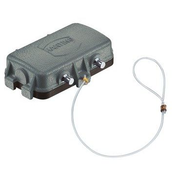 Harting - Schutzkappe für Industriesteckverbinder Abdeckkappe Tüllengehäuse 09300105457 Baugröße: 10B