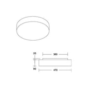 Brumberg Leuchten - Decken-/Wandleuchte Anbauleuchte mit Schirm 58215744