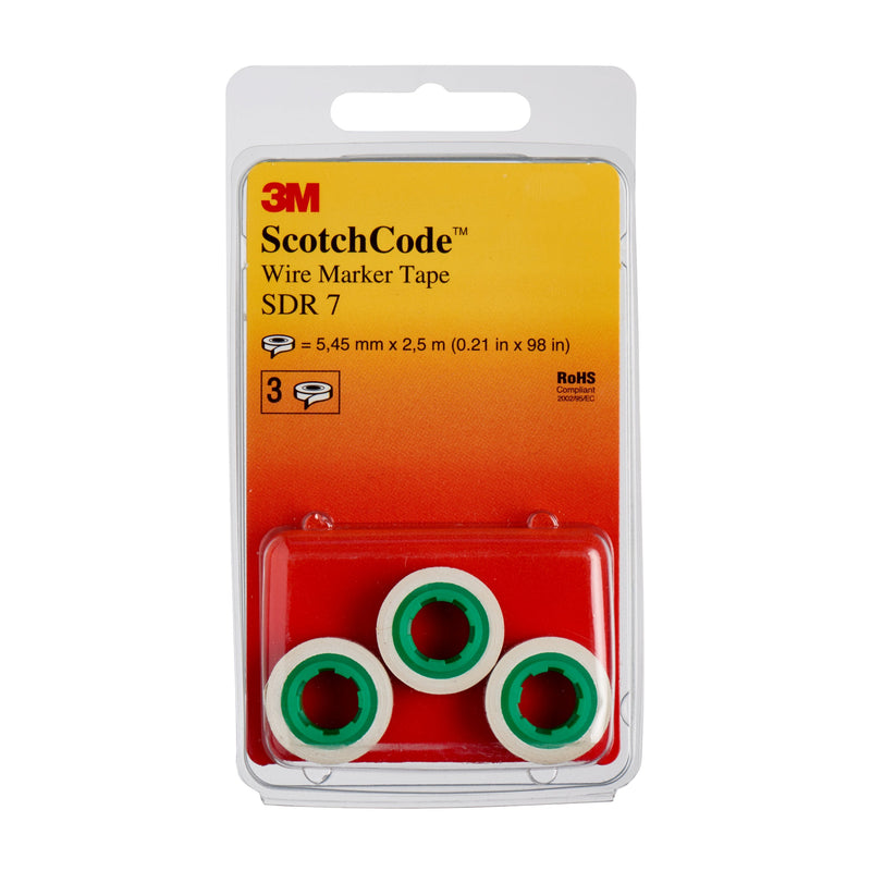 3M - Kabelmarkierungssystem Kabelmark. Nachfüllrollen SDR-7(VE3) Ziffer 7, 3er Pack