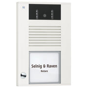 TCS Tür Control - Türstation für Türkommunikation Video color Außenstation AVD14013-0018 1Taste 1reih.AP ws