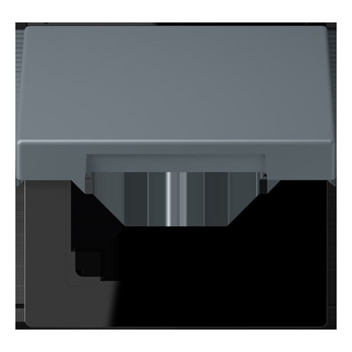 Jung - Abdeckrahmen Klappdeckel m. Stellfeder LC 990 BFKL 251 gris 59