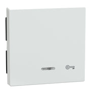 Merten - Abdeckung/Bedienelement für Installationsschalterprogramme Wippe Kontr.Fenster aws/gl 435325 Aufdruck Schlüssel