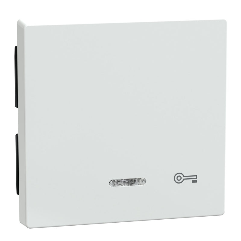 Merten - Abdeckung/Bedienelement für Installationsschalterprogramme Wippe Kontr.Fenster aws/gl 435325 Aufdruck Schlüssel