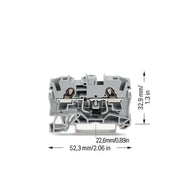 WAGO - Bauelement-Reihenklemme Bauelementklemme 2004-1211/1000-401 Diode 1N5408,grau − 50 Stück