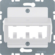 Berker - Einsatz/Abdeckung für Kommunikationstechnik Zentralplatte pws 142709 f.3 MINI-COM Module