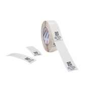 HellermannTyton - Kabelmarkierungssystem Etiketten selbstlamin. 596-01904(650) transparent/weiß − 650 Stück