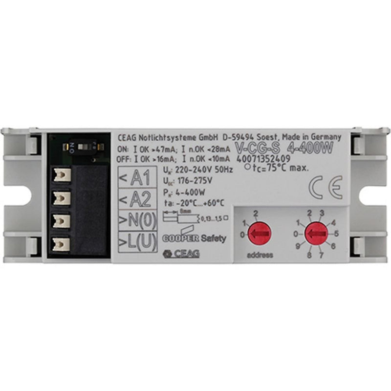 Ceag Notlichtsysteme - Notlichtbaustein Überwachungsmodul VCG-S4-400W 4-400W 220-240V