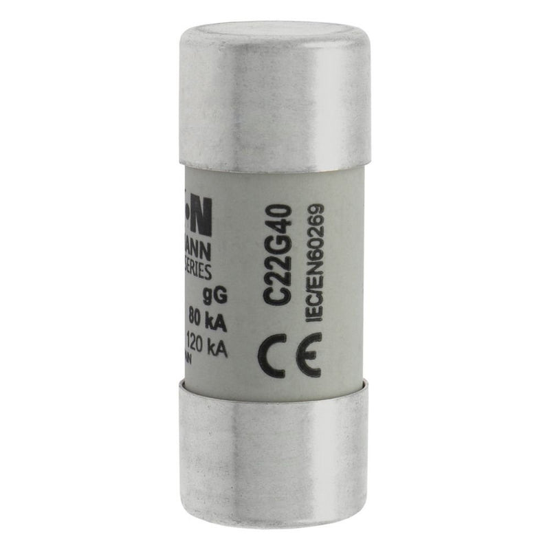Eaton - Zylindrische Sicherung Sicherungseinsatz Nieders. CYLINDRICA#C22G40 40A AC 690V 80kA − 10 Stück