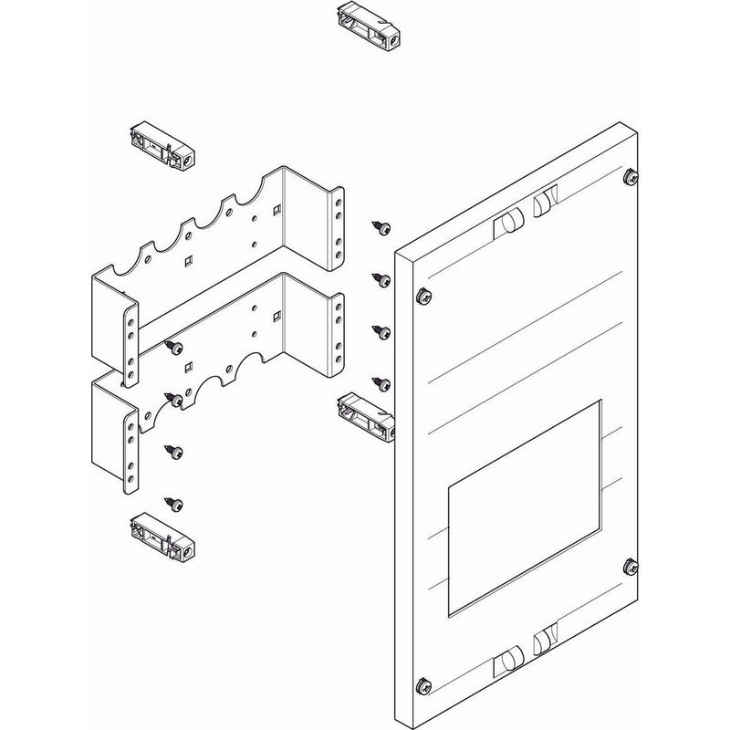 ABN - Verteilerfeld für Installationsverteiler ESPRO-Modul MF13150 flach BxH:250x450mm