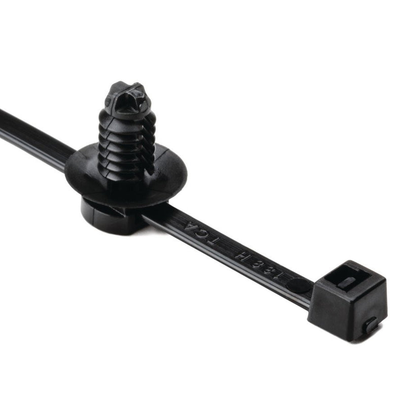 HellermannTyton - Kabelbinder Befestigungsbinder T50RFT7 PA66HS BK 200x4,6 − 500 Stück