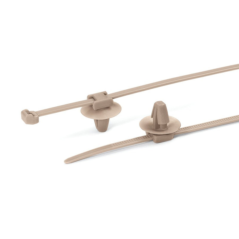 HellermannTyton - Kabelbinder Befestigungsbinder 156-01091(500) beige 500 St. − 500 Stück