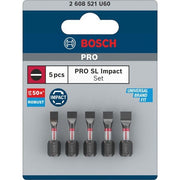 Bosch - Bit-Set PRO SL Impact Bit 2608521U60VE(5) Set, 25 mm, 5-tlg