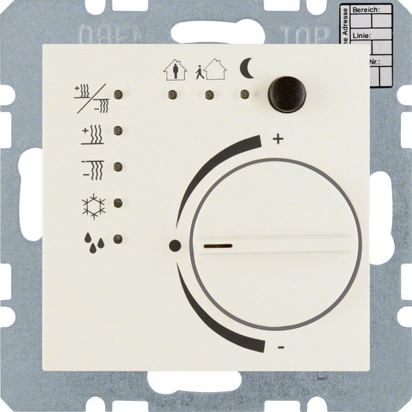 Berker - Bussystem-Raumtemperaturregler RT-Regler ws/gl 75441152 m.Schnittstelle