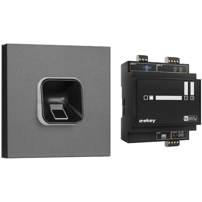 Ekey (AT) - Zutrittskontrollsystem Fingerprintset 204706 Siedle Vario DG, sw