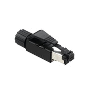 Leuze - Rundsteckverbinder, feldkonfektionierbar (Industriesteckverbinder) Stecker D-ET1