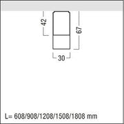 Zumtobel Group - Lichtleiste LED - Lichtleiste LINARIA #42190158 830, silber