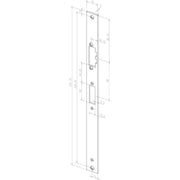 Assa Abloy effeff - Elektrischer Türöffner Distanzblech f.Schliessbl. Z65-31B35----01 TÜRÖFFN.355,75x24x2