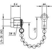 Telegärtner - Zubehör/Ersatzteile für modulares Anschlusssystem SMA Abdeckkappe AU 100021278 − 5 Stück