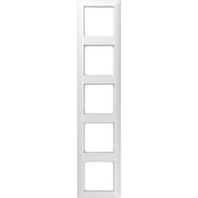 Jung - Abdeckrahmen Rahmen 5-fach aws AS 585 WW waage/senkrecht