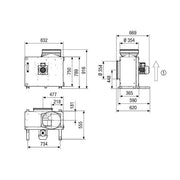 Maico - Ventilator für Rohreinbau Schallgedämmte Abluftbox EKR 35-3