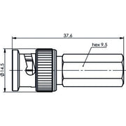 Telegärtner - Koax-Steckverbinder BNC-Kabelstecker Twist-On 100023451 G2 (RG-59B/U)