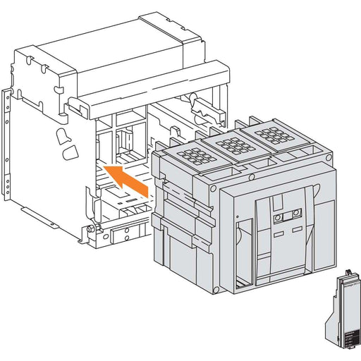 Schneider Electric - Leistungsschalter für Trafo-, Generator- und Anlagenschutz Grundrahmen, Masterpact 48648 NW10HDC-C, 4p, fest