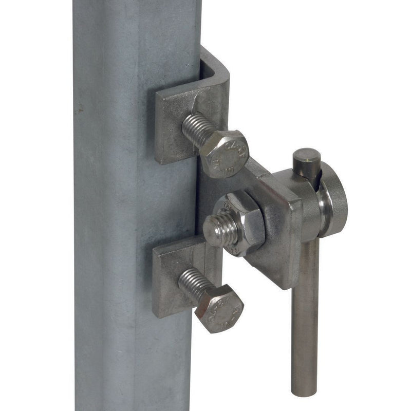 DEHN - Anschlussklemme für Blitzschutz Anschlussklemme Niro AK610KSVWKBF1835V2A waag. f.Profil.18-35