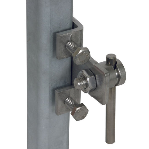 DEHN - Anschlussklemme für Blitzschutz Anschlussklemme Niro AK610KSVWKBF1835V2A waag. f.Profil.18-35