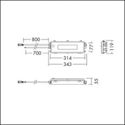 THORNeco - Elektrisches Zubehör/Ersatzteile für Leuchten Notlicht Set BORIS PLUG #96635569 3h