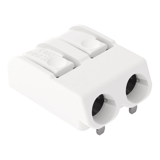 WAGO - Ein- und mehrpolige Klemmenleiste THR-Leiterplattenklemme 2061-1642/998-404 Drücker,1,5 mm²,weiß − 4320 Stück