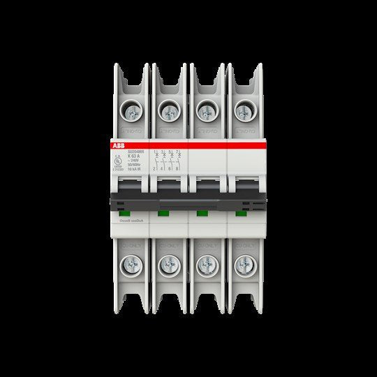ABB Stotz S&J - Leitungsschutzschalter Sicherungsautomat SU204MR-K63 10kA, 63A, 4P, RTT