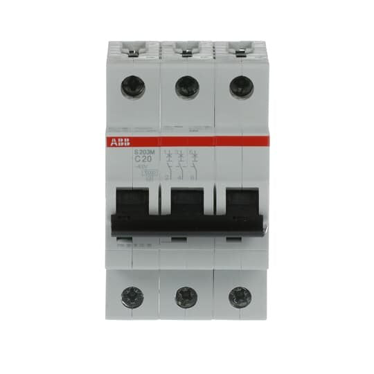 ABB Stotz S&J - Leitungsschutzschalter Sicherungsautomat S203M-C20 10kA 20A C 3p