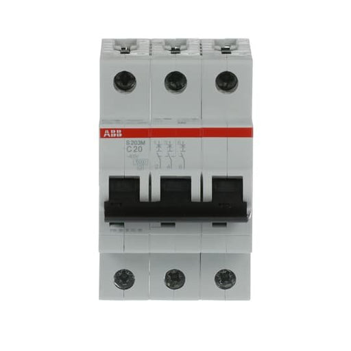 ABB Stotz S&J - Leitungsschutzschalter Sicherungsautomat S203M-C20 10kA 20A C 3p