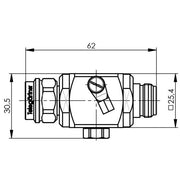 Telegärtner - Überspannungsableiter für Informations-/MSR-Technik N-Überspannungsableiter 100024242 (M-F) 90V 50Ohm