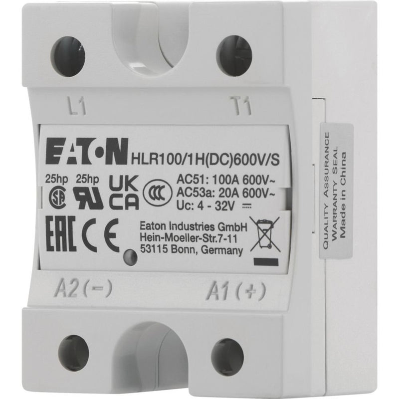 Eaton - Halbleiterrelais Halbleiterrelais, Hockey HLR100/1H(DC)600V/S Puck, 1-phasig, 100