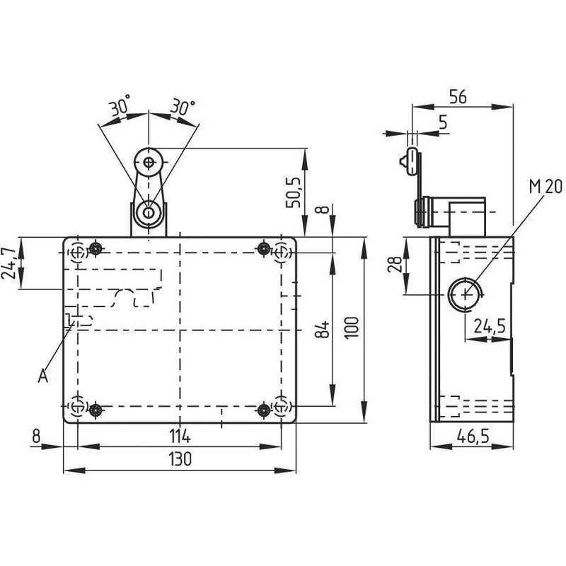 Schmersal - Positionsschalter mit Zuhaltung Sicherheitszuhaltung AZM 415-11/11ZPK14H 24V AC/DC