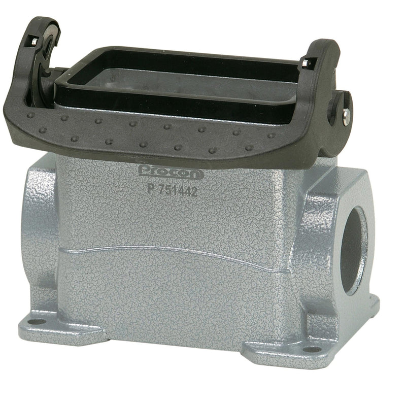 Walther Werke - Gehäuse für Rechtecksteckverbinder Sockelgehäuse P757542MS B10 74mm hoch