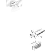 Hera - Mechanisches Zubehör/Ersatzteile für Leuchten LED-Einfräsprofil 5er-Set 61500033263 2,95m schwarz