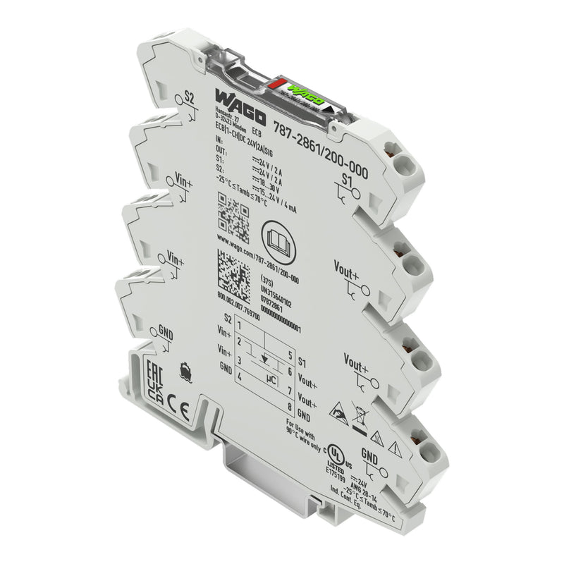 WAGO - Stromüberwachungsgerät Elektron. Schutzschalter 787-2861/200-000 DC 24 V