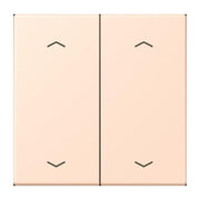 Jung - Abdeckung/Bedienelement für Installationsschalterprogramme Wippe mit Pfeilsymbolen LC 102 P 228 rose pale