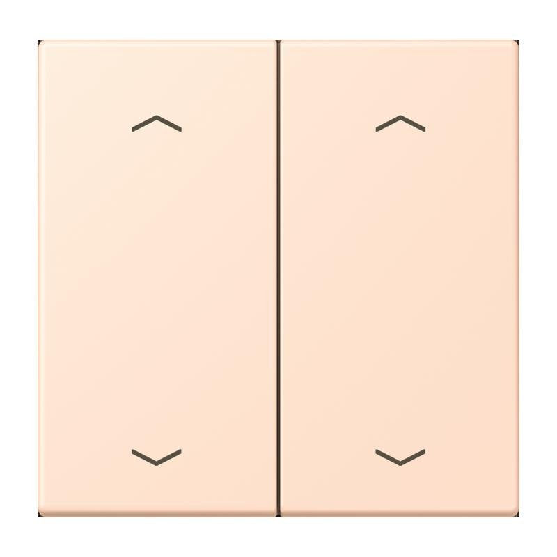 Jung - Abdeckung/Bedienelement für Installationsschalterprogramme Wippe mit Pfeilsymbolen LC 102 P 228 rose pale