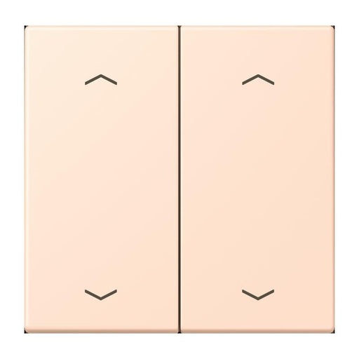 Jung - Abdeckung/Bedienelement für Installationsschalterprogramme Wippe mit Pfeilsymbolen LC 102 P 228 rose pale