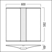 Zumtobel Group - Decken-/Wandleuchte LED-Anbauleuchte MLevo AA #42950994 830, si